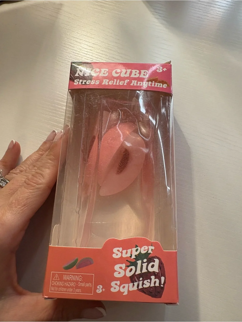 Super Solid Squish! Stress Relief Toy - Pink